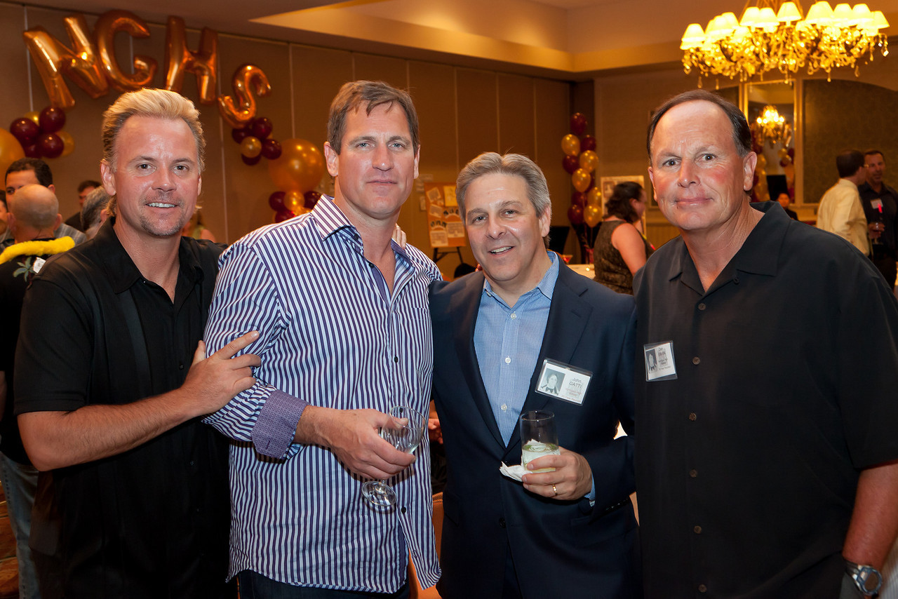 Four Northgate classmates together at a past reunion
